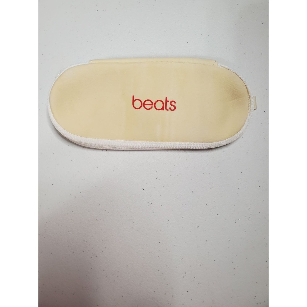 Beats‎ By Dre Protective Case Pouch Yellow Red Logo Zippered Travel